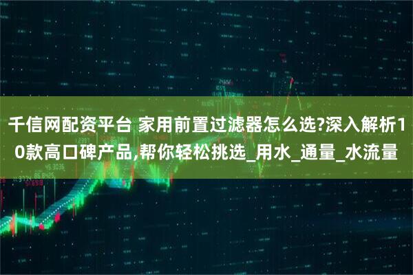 千信网配资平台 家用前置过滤器怎么选?深入解析10款高口碑产品,帮你轻松挑选_用水_通量_水流量