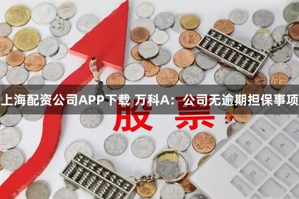 上海配资公司APP下载 万科A：公司无逾期担保事项